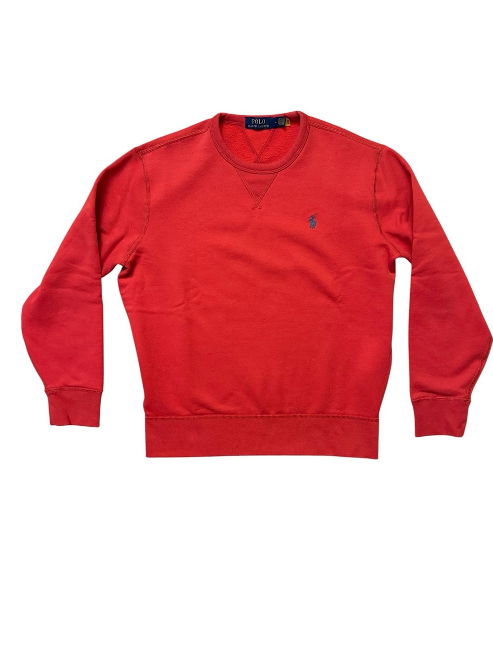 Ralph Lauren Red Crewneck Pullover Sweatshirt